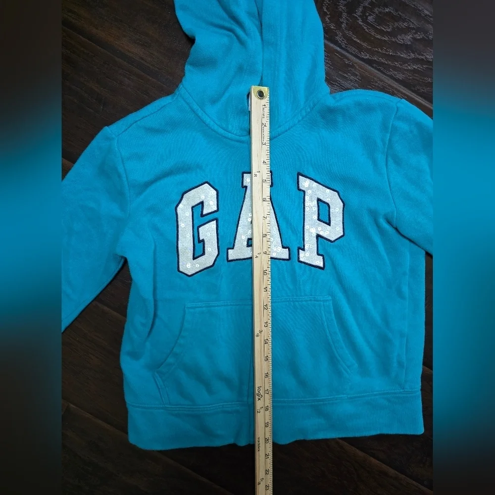 Gap Kids Full Zip Logo Blue Hoodie XXL